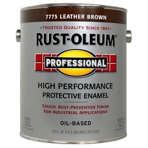 RUST-OLEUM 242250 Professional Gallon Gloss Leather Brown Protective Enamel｜twilight-shop