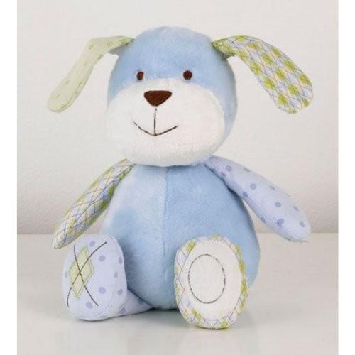 Cocalo My First Plush Bank - Blue Puppy by Cocalo Dog Blue Plush My First Bank Cocalo Baby Green White 9\" sittting