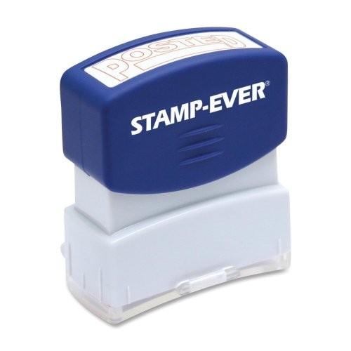 Wholesale　CASE　of　Posted　Sign　one-clr　pre-inked　stamp-stamp、