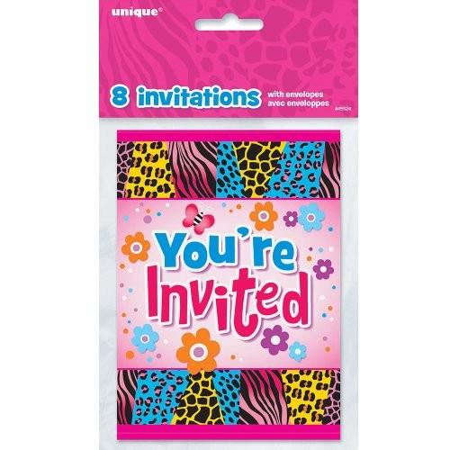 気質アップ Wild誕生日招待状 8 Ct 代引き手数料無料 Www Doctor Plan Com