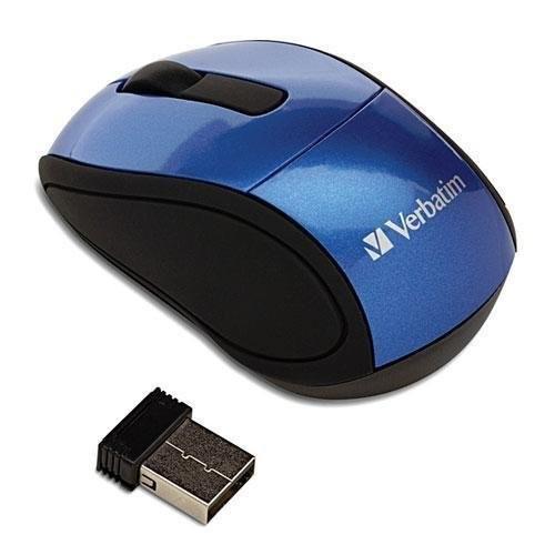 ver97471???VerbatimワイヤレスMini Travel光学式マウス???ブルー