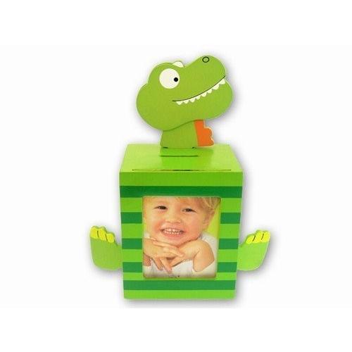 Green Dino Bank with画像フレーム