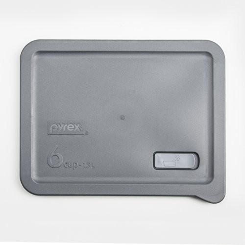 Pyrex No Leak - Grey 6 Cup Container Lid by Pyrex