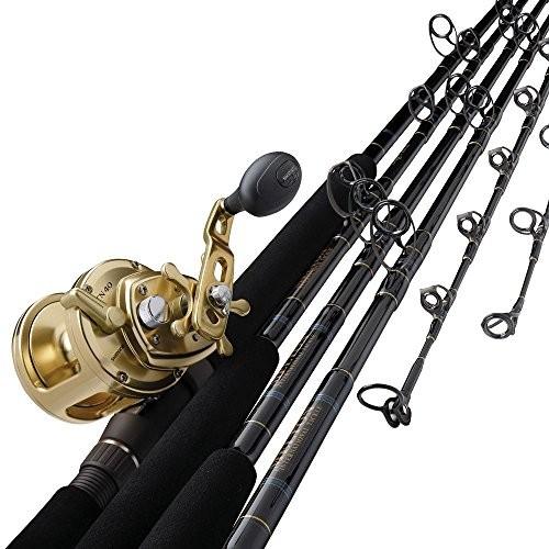 最高の Melton Tackle Graphite /ガラス複合Marlin Live Bait Castingロッド