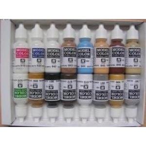 モデルval70148カラーセット???アメリカンRevolution vallejoペイントセット16色