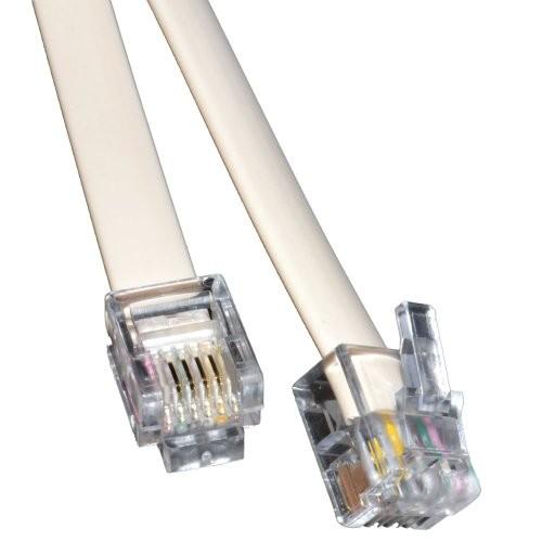 Kenable ADSL Broadband Modem Cable RJ11 to RJ11 Black 5m ~16.5 feet 