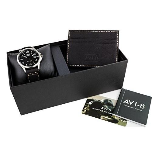2022年春の AVI-8 - Leather Quartz, Analog Wristwatch, 腕時計