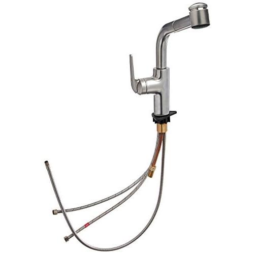 KWC 10.061.003.127?Domo single-leverプルアウトキッチン蛇口、Splendureステンレススチール