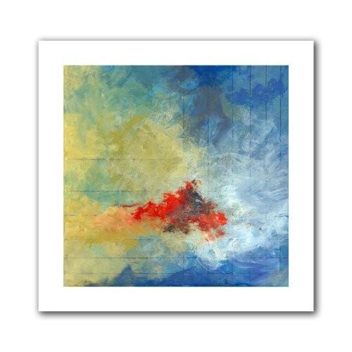 アート壁地球と線II Unwrappedキャンバスアートby Jan Weiss 40 by 40-Inch