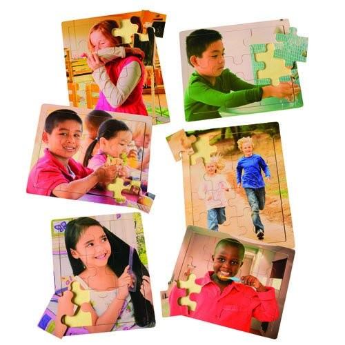 Constructive Playthings cpx-1137?Set of 6?Wooden Healthy HabitsジグソーパズルSet f
