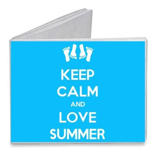 Keep Calm and Love Summer Barefoot Prints - Paper Tyvek Wallet by PW OSFA
