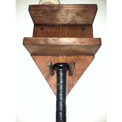 Baseball Bat Rack and Ball Holder Display Meant to Hold 1 Full Size Bat and｜twilight-shop｜02