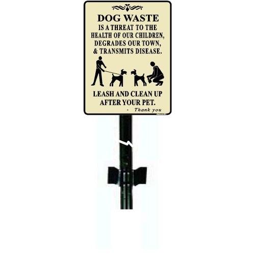 人気定番の " DOG WASTE" No犬Poop Signs with 3?ftメタルPost その他インテリア雑貨、小物