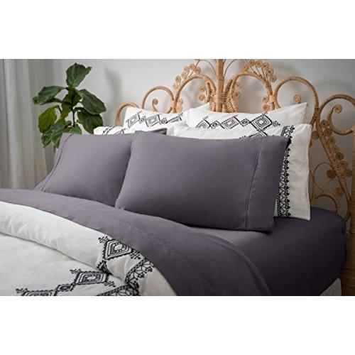 (California King, Elderberry Grey) - Magnolia Organics Dream Collection She