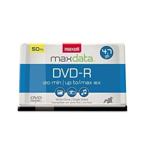 Maxell DVD Rディスク、4.7?GB、16?x、スピンドル、ゴールド、50? パック