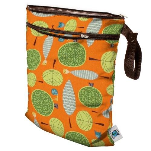 Planet Wise Wet/Dry Diaper Bag - Orange Woods by Planet Wise Planet Wise Wet/Dry Diaper Bag Orange
