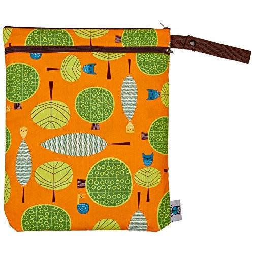 Planet Wise Wet/Dry Diaper Bag - Orange Woods by Planet Wise Planet Wise Wet/Dry Diaper Bag Orange