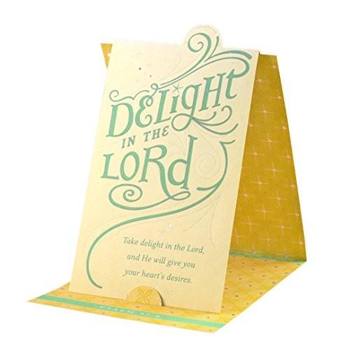 誕生日???Inspirational Boxedカード???Delight In The Lord