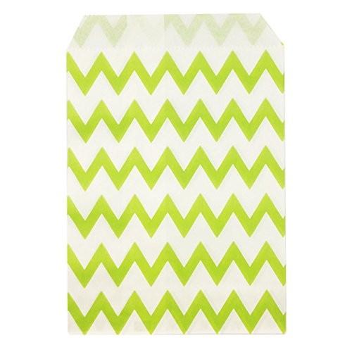 Wrapables Chevron Favorバッグ、25のセット グリーン A66488c