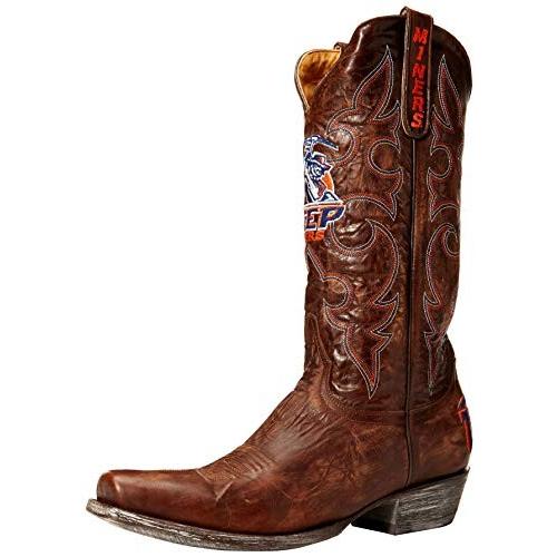 Ncaaテキサスエルパソminersメンズボード部屋スタイルブーツ ブラウン Thelerner Com