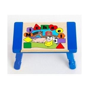 Personalizedファーム動物パズルStool