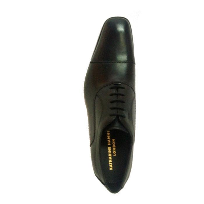 みやっちKATHARINE HAMNETT ブラックレザーシューズ KATHARINE HAMNETT（キャサリンハムネット） 2025年新作 即日発送可