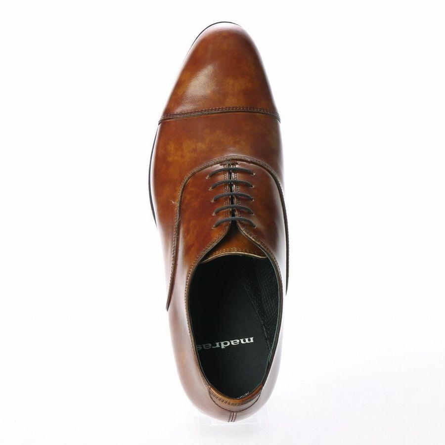 美品　madras M421 メンズ ビジネスシューズ 軽量】マドラス madras 内羽根ストレートチップ・ビジネス