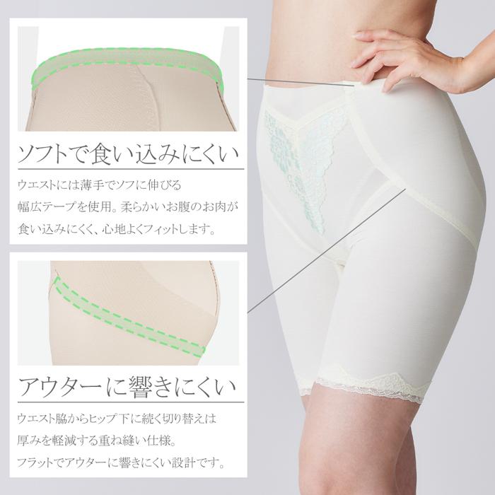 twin cross ツインクロス肌コットンデイリーシェイプロングガードル  