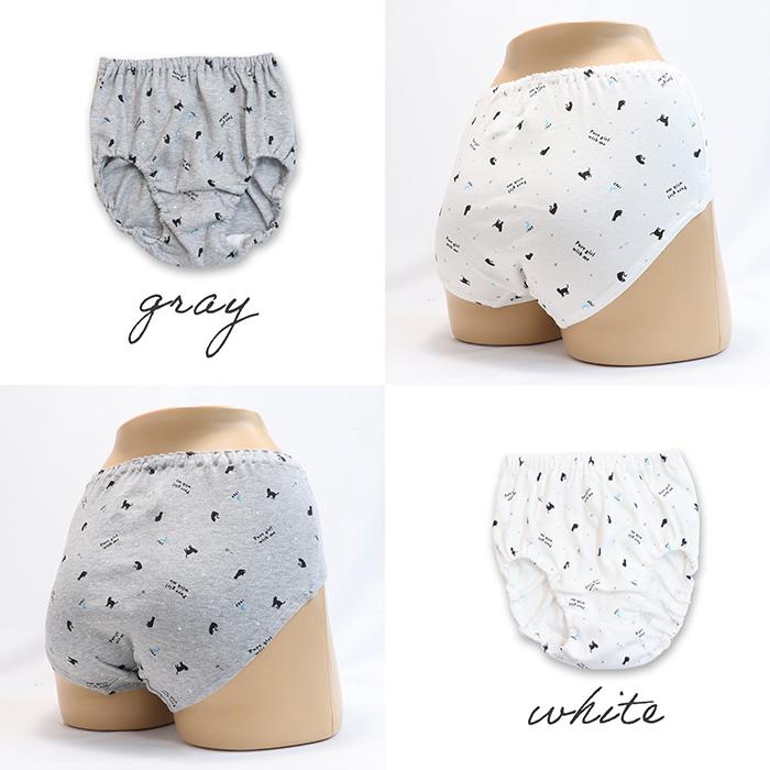 Twin Dimple 子供 下着パンツ 綿100% 女児ショーツ ジュニア モノクロ
