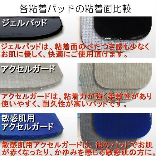 EMS用粘着パッド 敏感肌用アクセルガード Mサイズ 5×5cm 1セット（5袋