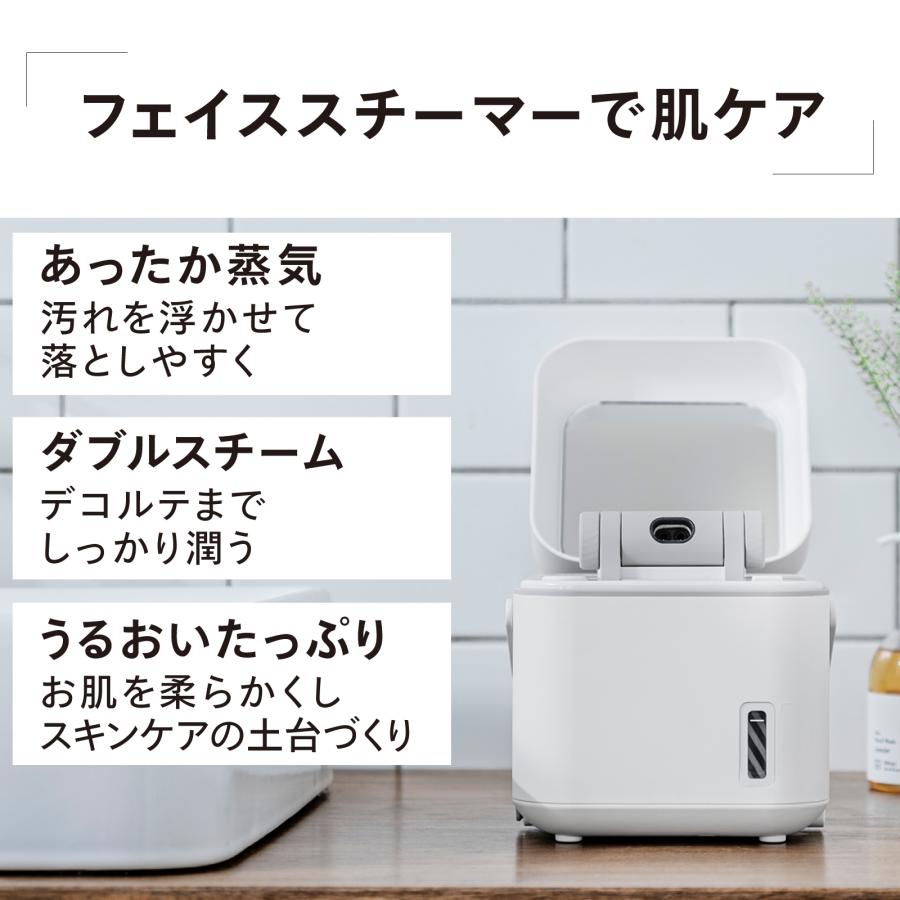 ツインバード（TWINBIRD） フェイススチーマー 美顔器 ESH-2787W