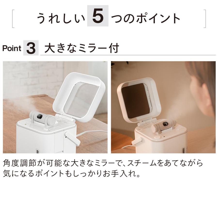 ツインバード（TWINBIRD） フェイススチーマー 美顔器 ESH-2787W