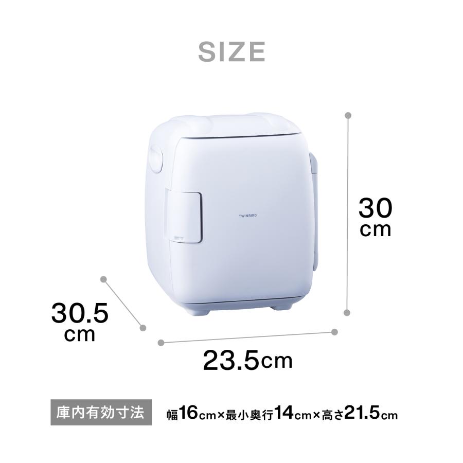 ツインバード（TWINBIRD） 冷温庫 ポータブル冷蔵庫 5.5L 2電源式