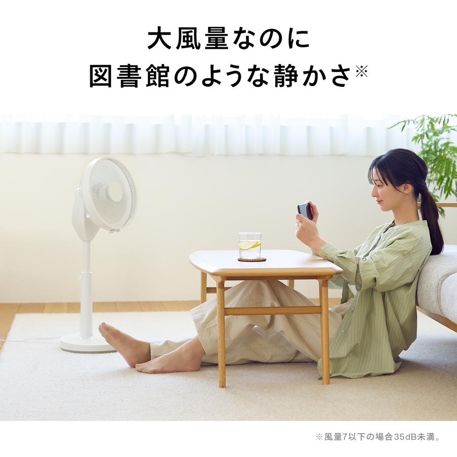 ツインバード（TWINBIRD） 扇風機 DCモーター 3D首振り 静音 大風量