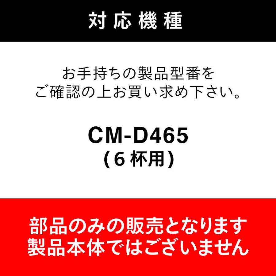 【公式・部品】 CM-D465-412P-JS | ツインバード TWINBIRD 6杯用サーバー(フタなし)(CM-D465用) ガラス容器｜twinbird｜03