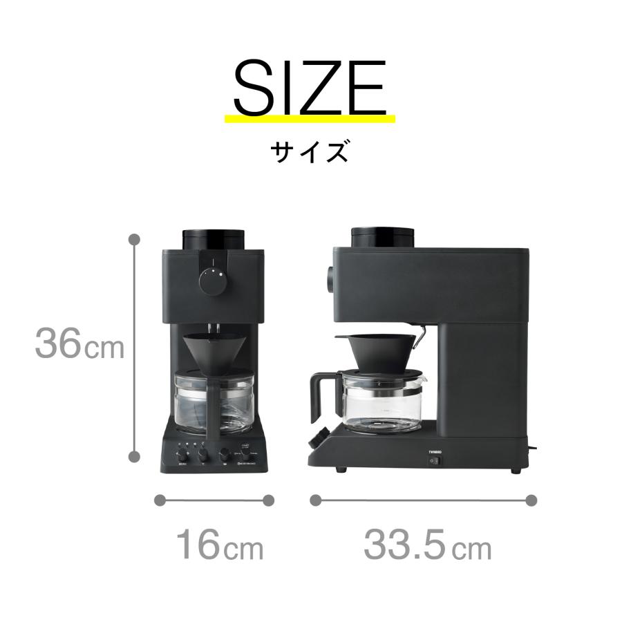 公式・数量限定】コーヒーメーカー特別セット 3杯用 ミル付 CM-D457W 