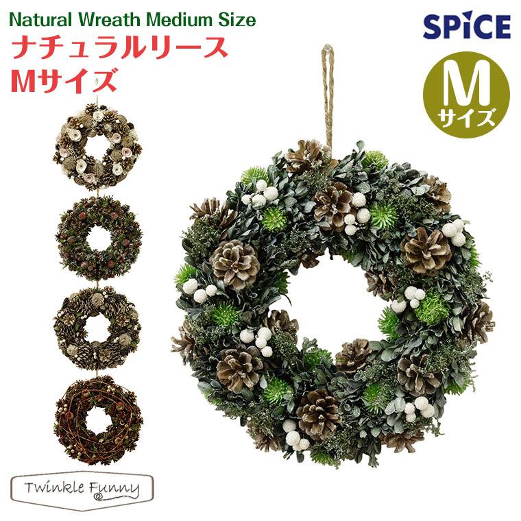 スパイス SPICE ナチュラルリース Mサイズ リース クリスマス Xmas