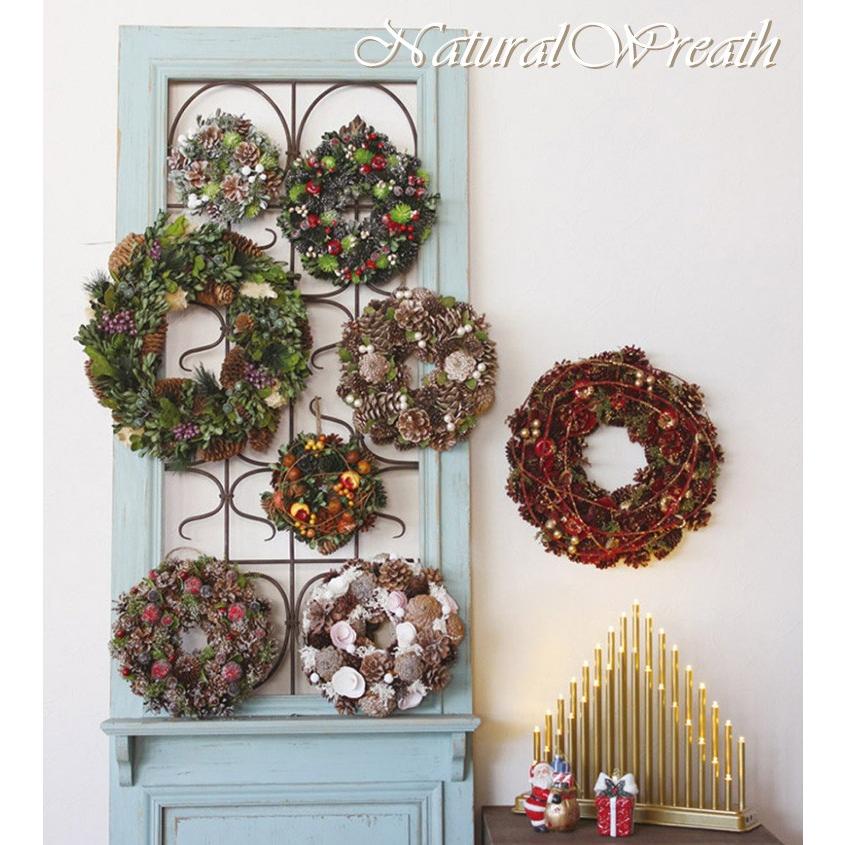 ナチュラルリース 楽天市場】1~7営業日出荷 クリスマス リース 玄関 おしゃれ ナチュラル