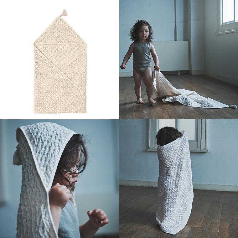 マールマール フーデッドタオル hoodedtowel MARLMARL 名入れ 刺繍の画像