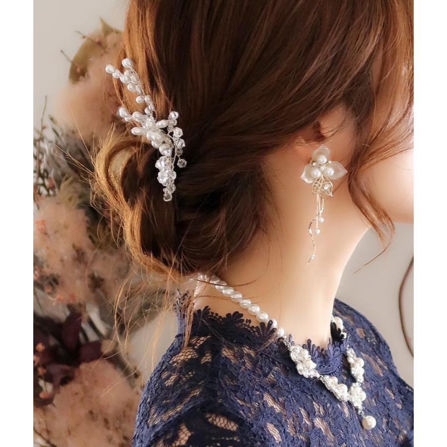 結婚式 ピアス 大ぶり イヤリング お呼ばれ アクセサリー セット可能 