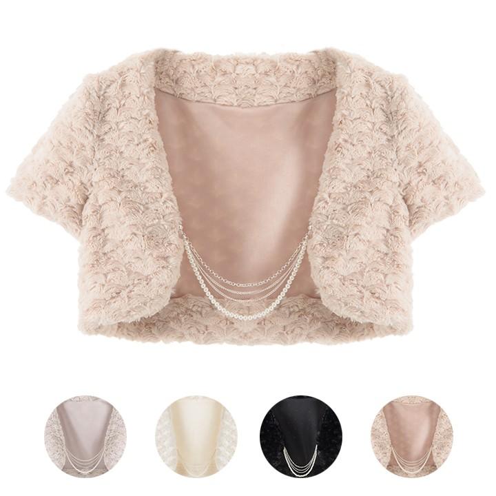 ボレロ 結婚式 ファー ファーボレロ パーティーボレロ Bolero4346 パーティードレス通販twinklegirls 通販 Yahoo ショッピング