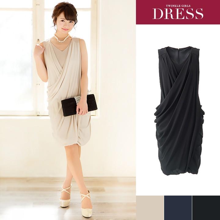 パーティードレス 結婚式 Mサイズ ゲスト 大人女子 二次会 Mサイズ M お呼ばれ コクーン カシュクール フリル ドレープ ワンピドレス パーティー パーティワ Partydress1219 パーティードレス通販twinklegirls 通販 Yahoo ショッピング