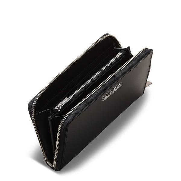 良品　ドクターマーチン　レザー 長財布　ブラック　ラウンドファスナー　メタルロゴ ドクターマーチン 長財布 良品 ドクターマーチン レザー 長財布