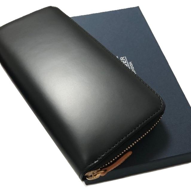 ETTINGER エッティンガー Bridle Hide Zip 長財布  H2080EJR ブラック/タンの画像