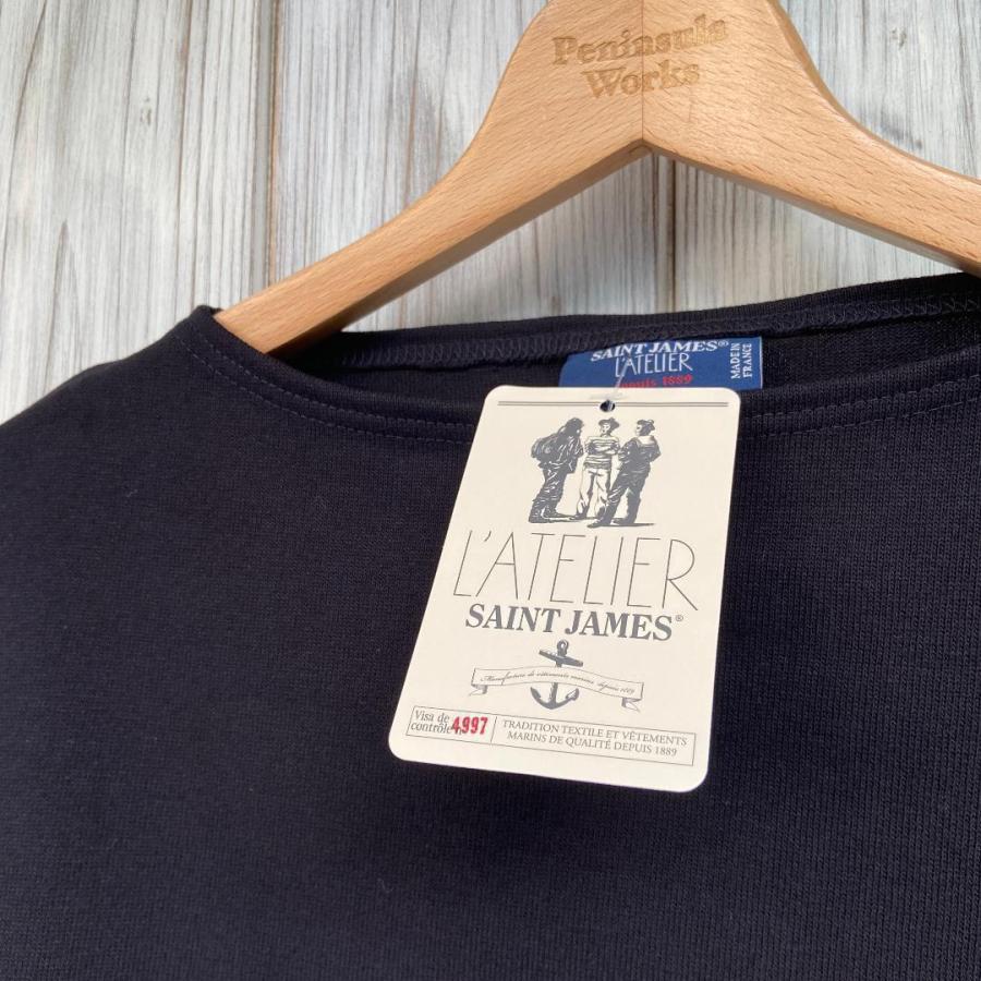 新品 SAINTJAMES セントジェームス T7 バスクシャツ 紺