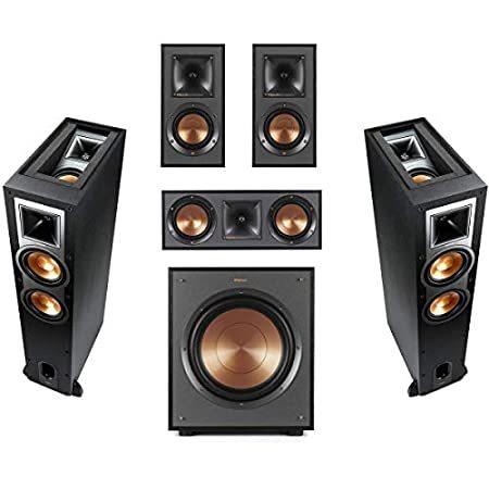 Klipsch Reference R-26FA 5.1 Home Theater Pack, Brushed Black Polymer Venee