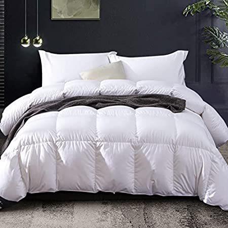 Globon Goose Down Comforter Twin Size All Season Duvet Insert Ultra-Soft 10