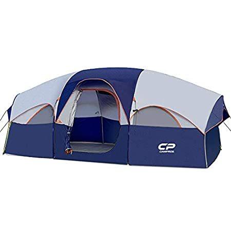 CAMPROS Tent-8-Person-Camping-Tents, Waterproof Windproof Family Tent, 5 La