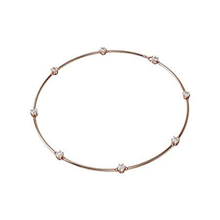 【在庫処分】 Clear Necklace, Constella SWAROVSKI Circle-Cut Ton Rose-Gold a with Crystal ネックレス、ペンダント