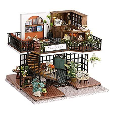 TuKIIE DIY Miniature Dollhouse Furniture Kit, 1:24 Scale Creative Room Wood
